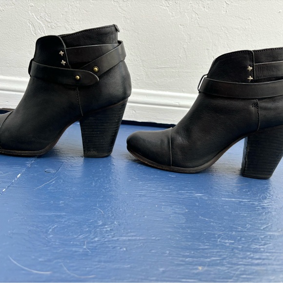 rag & bone black Harrow booties / ankle boots 39.5 - Picture 13 of 16